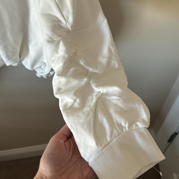 Free People Valley Girl Pullover NWOT White Large - Picture 5 of 10